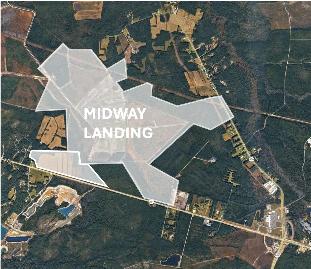 Midway Landing - Google Earth Site Boundary